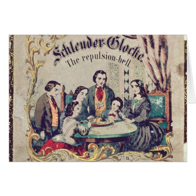 Matris Schleuder Glocke - avskyn sätta en klocka Hälsningskort (Framsidan Horizontal)