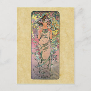 Matrisen steg vid Alfons Mucha 1898 Vykort
