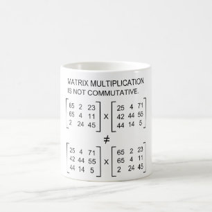 Matrismultiplikationsmugg Kaffemugg