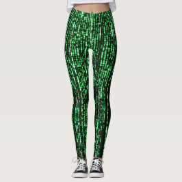 Matrix code Be a warrior againt the system  Leggings
