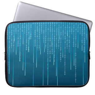 Matrix mönster i Blue Laptop Fodral