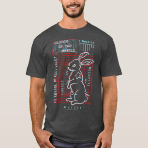 Matrix White Rabbit Glitch T Shirt
