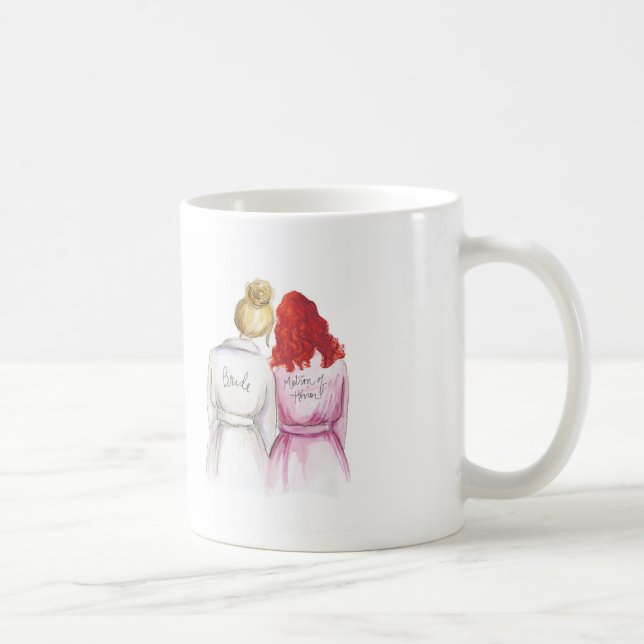 Matron av heder? Maid för krullning för MuBlonde Kaffemugg (Höger)