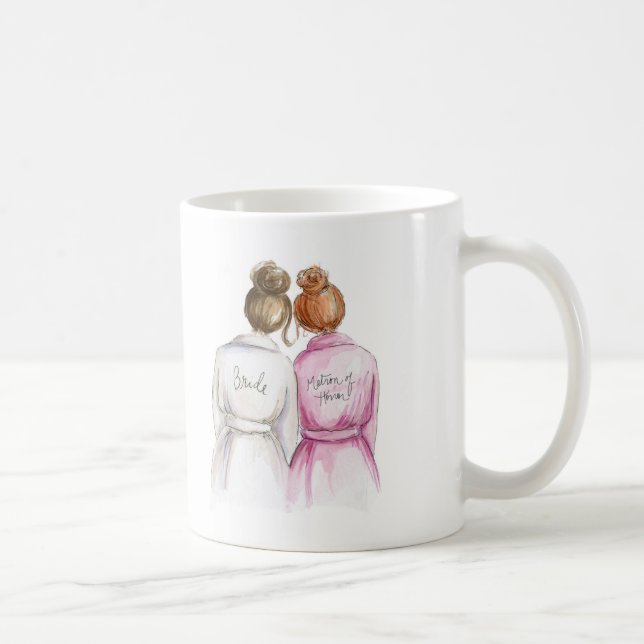 Matron för bulle för brud för bulle för TACKmuggBr Kaffemugg (Höger)