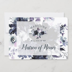 Matron för heder-Frieri-kort för nattlig Blommigt