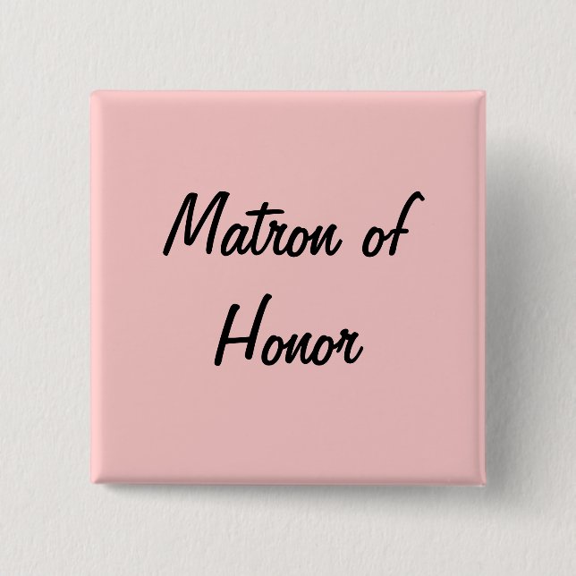 Matron med hedersnål knapp (Framsida)