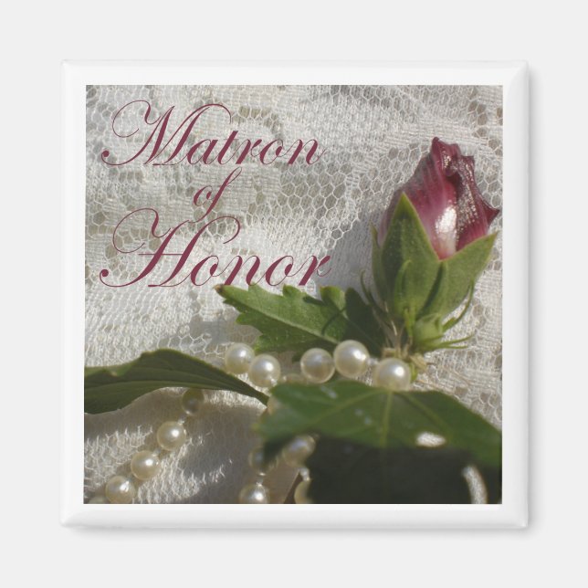 Matron of Honor Favor Magnet (Framsidan)