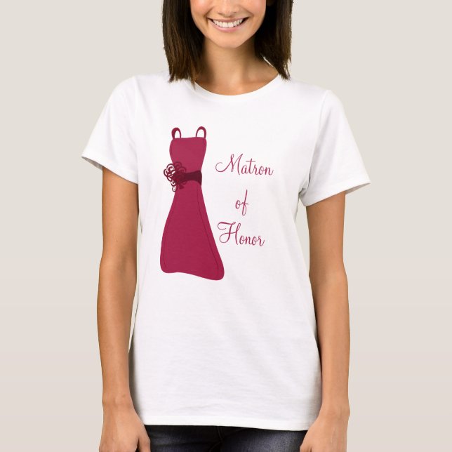 Matron of Honor T-shirt (Framsida)