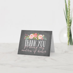Matron of Honor Tack Bridesmaid Kort