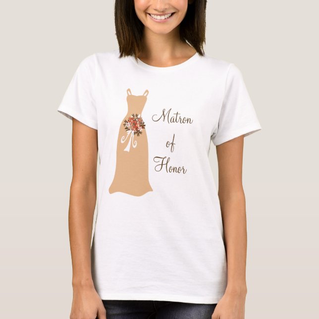 Matron of Honor Tee Shirt (Framsida)