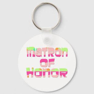 Matron of Honor Tees and Gifts Nyckelring