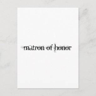 Matron of Honor Vykort