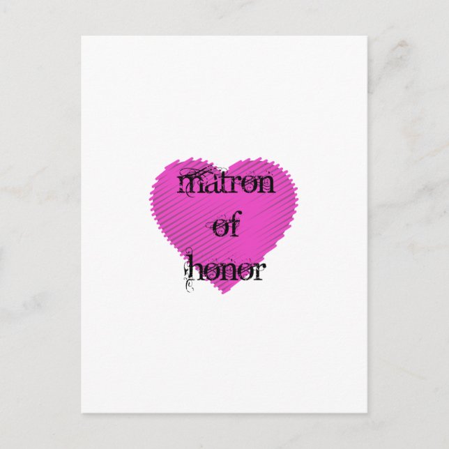 Matron of Honor Vykort (Framsida)