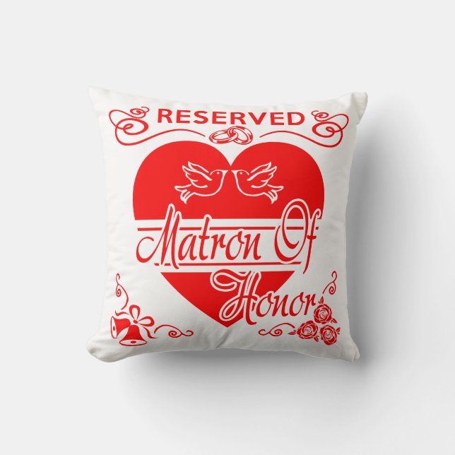 Matron of Honors Bröllop Cushion Kudde (Framsida)