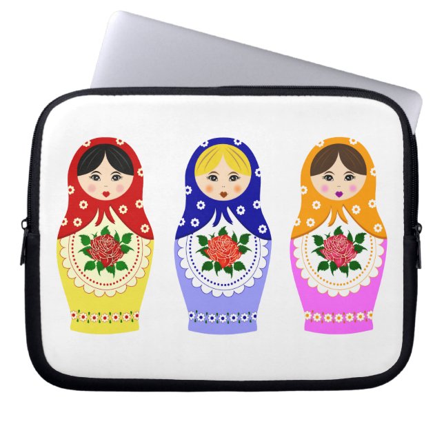 Matryoschka dockalaptop sleeve (Framsidan)