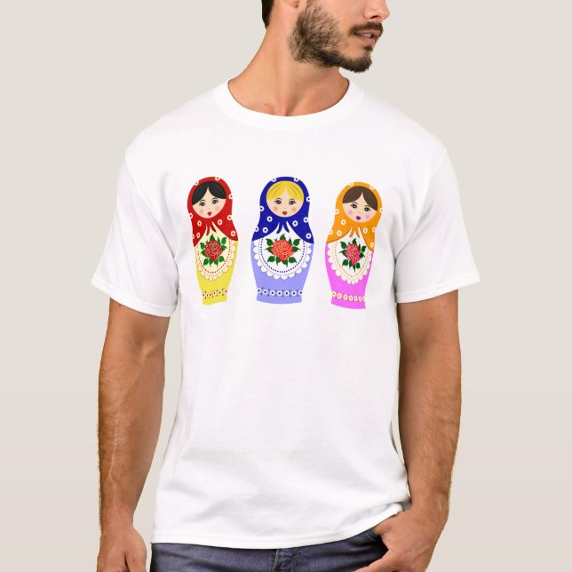 Matryoschka dockaman tee (Framsida)