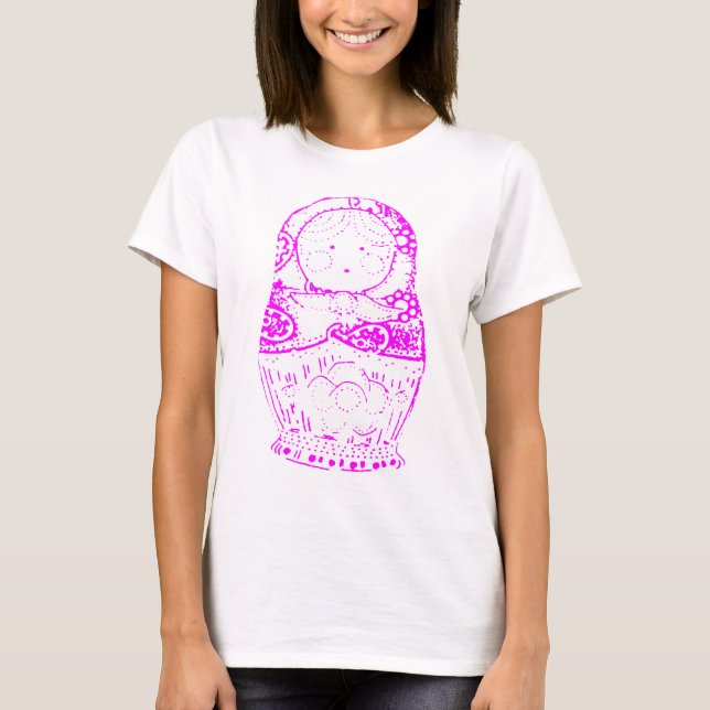 Matryoshka Babushka Tee Shirt (Framsida)