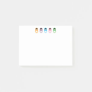 Matryoshka dockor post-it block