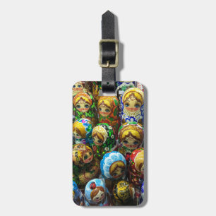 Matryoshka-dockor Souvenirkiosk Resebild Bagagebricka