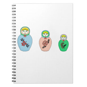 Matryoshka doll anteckningsbok