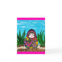 Matryoshka Doll-hälsningskort