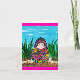 Matryoshka Doll-hälsningskort Kort