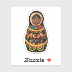 Matryoshka Doll Klistermärken