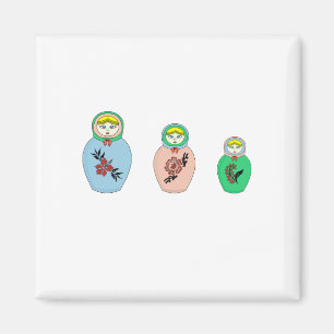 Matryoshka doll magnet
