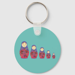 Matryoshka Doll ~ Russian NMarie / Babushka Nyckelring