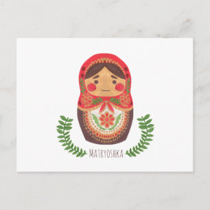 Matryoshka Doll Vykort