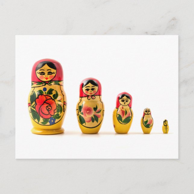 Matryoshka doll vykort (Framsida)