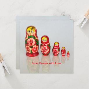 Matryoshka Dolls Inbjudningar