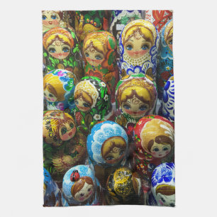 Matryoshka Dolls Souvenir Kiosk Travel Photo Kökshandduk