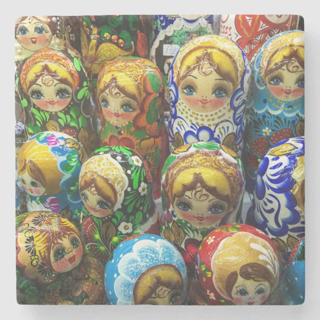 Matryoshka Dolls Souvenir Kiosk Travel Photo Stenunderlägg (Framsidan)