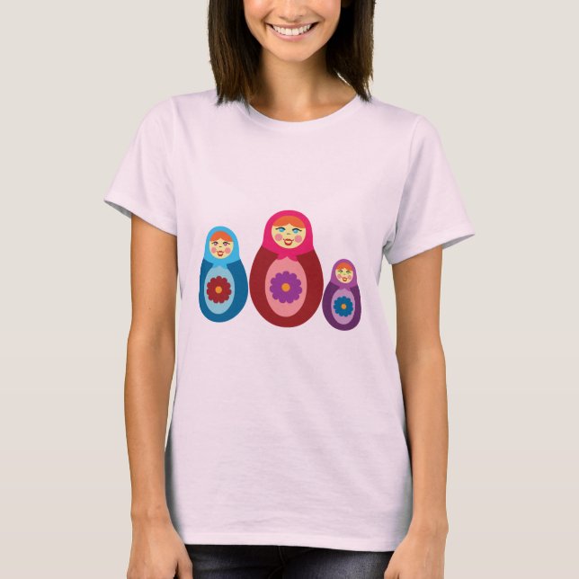Matryoshka Dolls Tee Shirt (Framsida)