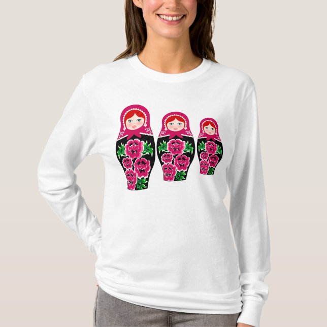 MATRYOSHKA RYSK DOCKA T-SHIRT (Framsida)