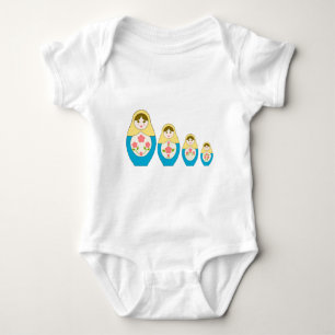 Matryoshka ryss som bygga bo dockor t shirt
