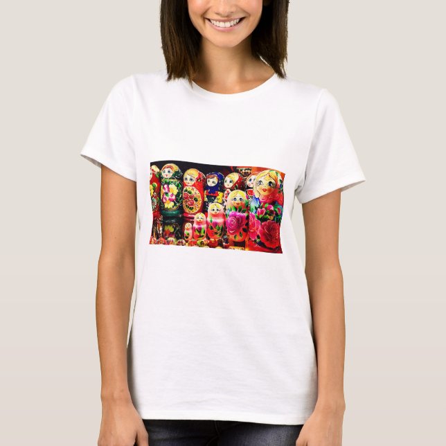 Matryoshka, Ryssland T Shirt (Framsida)