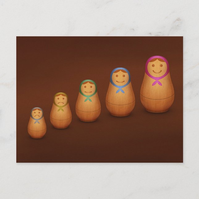 Matryoshka Vykort (Framsida)