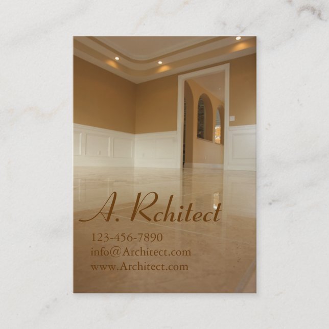 matsal i nybyggnadhem visitkort (Framsida)