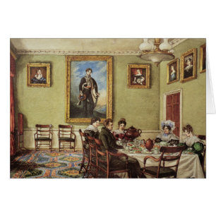Matsal på Langton Hall Hälsningskort