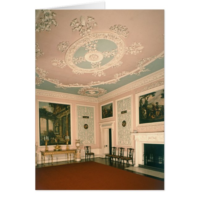 Matsalmöblemang, 1767 hälsningskort (Framsidan)