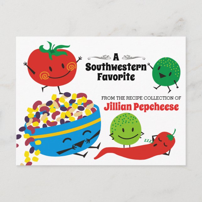 Matsalsa, matlagningsmatlagningskort vykort (Framsida)