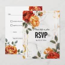 Matsalsval Marble Dreams: Orange Ro Elegance