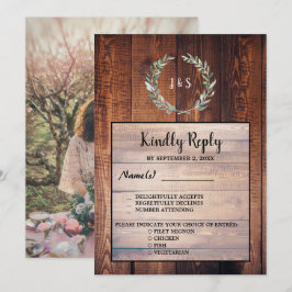 Matsalternativ för Bröllop OSA av löv Inbjudningar