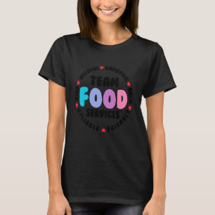 Matservice Team Cafeteria Besättningsassistent Sko T Shirt