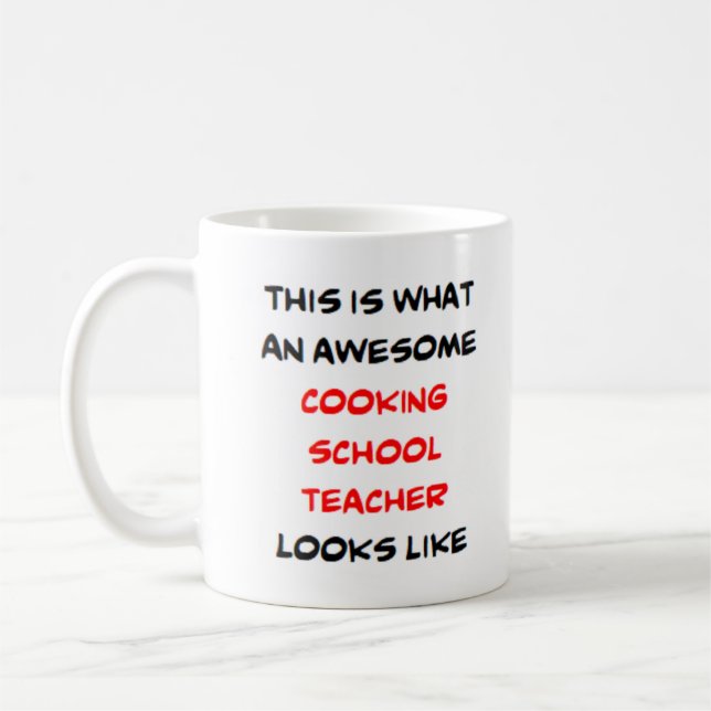 Matskolelärare, fantastisk kaffemugg (Vänster)