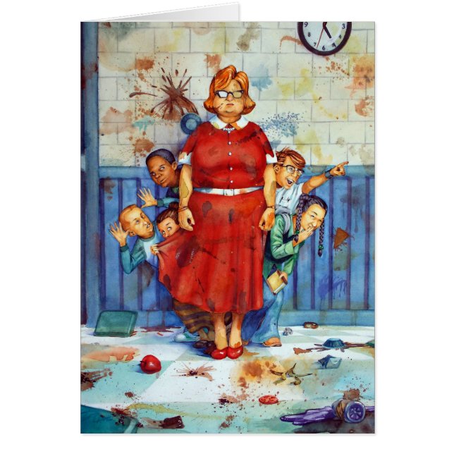 Matslagsmål Hälsningskort (Framsidan)