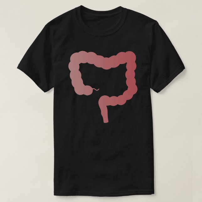 Matsmältningssystemet Gastrointestinal Rosa Art G T Shirt (Design framsida)