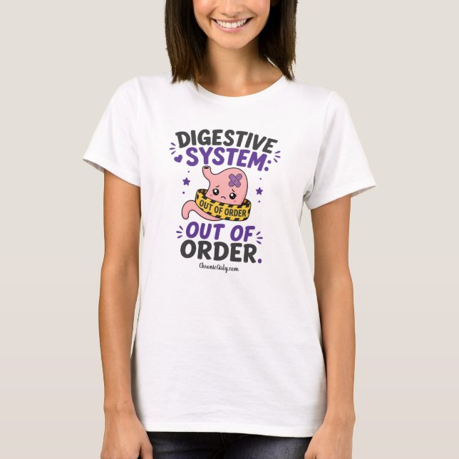Matsmältningssystemet ur funktion t shirt (Framsida)